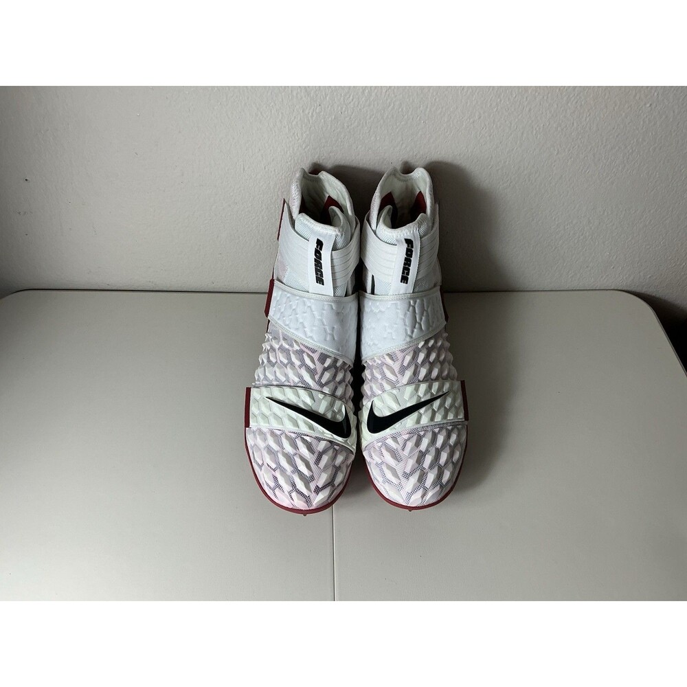 Nike Force Savage Elite 2 P Football Cleats White/Red BV3962-102 Men’s size 14.5